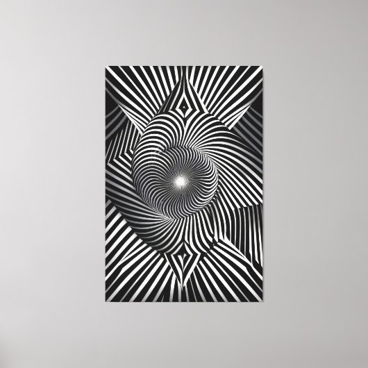 Between Lines and Dimensions Canvas Afdruk (Voorkant)