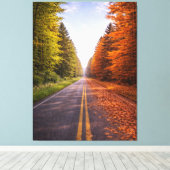Between Seasons – The Road of Choice  Canvas Afdruk (Insitu (Houten vloer))