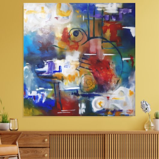 Between Silence and Storm  Canvas Afdruk (Insitu (Woonkamer))