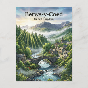 Betws-y-Coed Verenigd Koninkrijk Briefkaart
