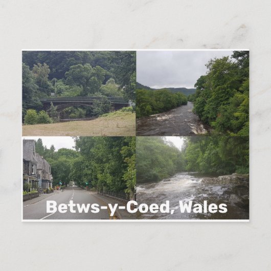 Betws-y-Coed, Wales Briefkaart (Voorkant)