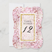 Beugel Ontvangst Tafel Nummer Elegante Bloemen Gou