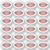 Beugel Orthodontist Afspraak Tandheelkundige Zorg Sticker (Voorkant)