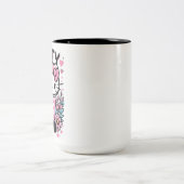 beugel tweekleurige koffiemok (Center)