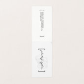 Beugels / Fotograaf Visitekaartje (Buitenkant ongevouwen)