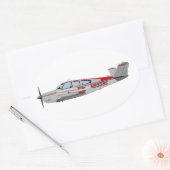 Beuk V-35 Bonanza 453453 Ovale Sticker (Envelop)