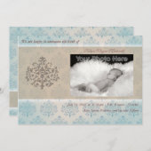 Beuk van de baby aankondiging (Voorkant / Achterkant)