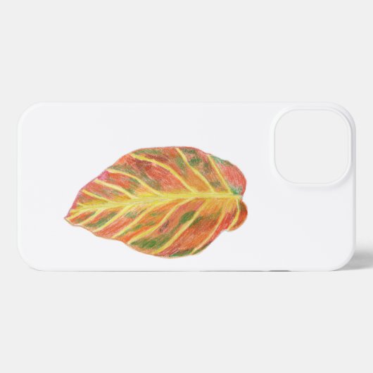 Beukenblad in de herfst iPhone hoesje (Achterkant horizontaal)