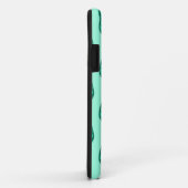 Beukenblad patroon - Turquoise en aqua Case-Mate iPhone Case (Achterkant/rechts)