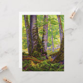 Beukenbomen in het bos (bos) (Paul Ranson) Kaart (Voorkant / Achterkant in situ)