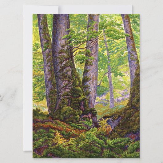 Beukenbomen in het bos (bos) (Paul Ranson) Kaart (Voorkant)