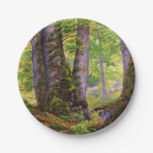 Beukenbomen in het bos (bos) (Paul Ranson)