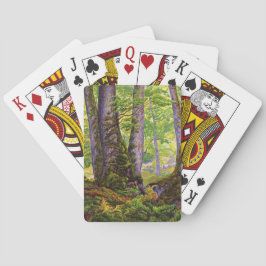 Beukenbomen in het bos (bos) (Paul Ranson) Pokerkaarten