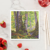 Beukenbomen in het bos (bos) (Paul Ranson) Servet (Insitu)