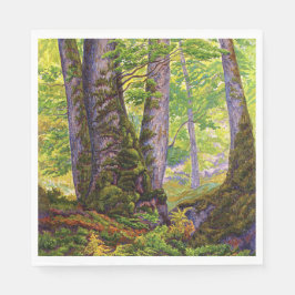 Beukenbomen in het bos (bos) (Paul Ranson) Servet