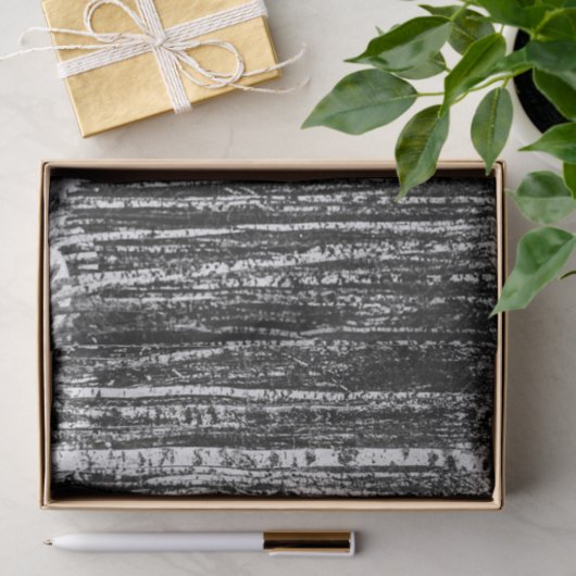 Beukenbomen, witte en steenkoolgrijs / grijs tissuepapier (Geschenk)