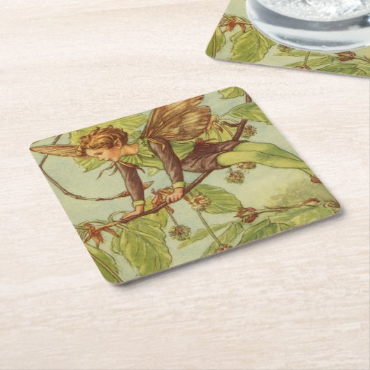 Beukenboom — Melk van Vision Studio Kartonnen Onderzetters (Schuin)