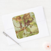 Beukenboom — Melk van Vision Studio Vierkante Sticker (Envelop)