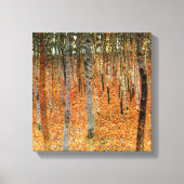 Beukenbos van Gustav Klimt Fine Art Canvas Print (Voorkant)