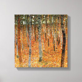 Beukenbos van Gustav Klimt Fine Art Canvas Print