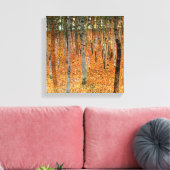 Beukenbos van Gustav Klimt Fine Art Canvas Print (Insitu (Woonkamer))