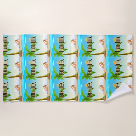 beukenkoningin strandlaken (Voorkant)