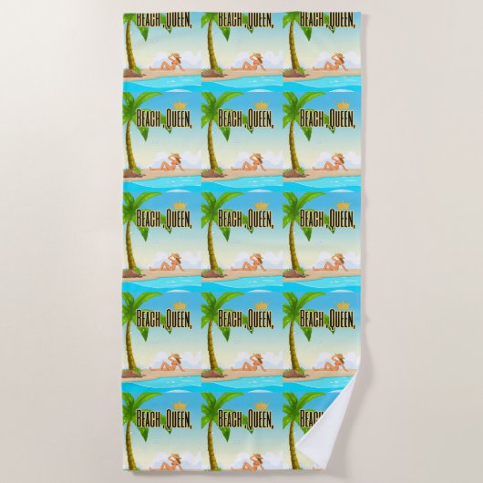 beukenkoningin strandlaken (Voorkant)