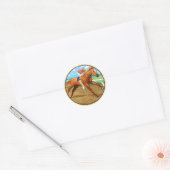 Beulah & Big Red Ronde Sticker (Envelop)