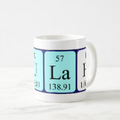 Beulah periodieke tabel naam mok (Voorkant rechts)