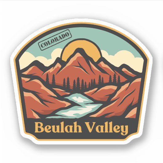Beulah Valley, Colorado Sticker (Voorkant)