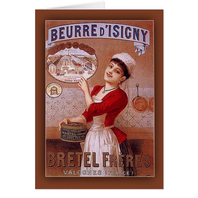 Beurre d'Isigny by Bretel Freres Vintage Ad (Voorkant)