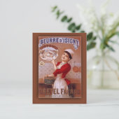 Beurre d'Isigny by Bretel Freres Vintage Ad Briefkaart (Staand voorkant)