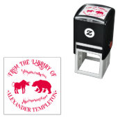 Beurs Bull vs Beer #2 Bibliotheek Boeknaam Zelfinktende Stempel (In situ)