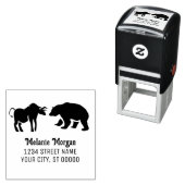 Beurs Bull vs Beer Naam Retouradres Zelfinktende Stempel (In situ)