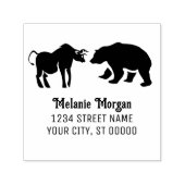 Beurs Bull vs Beer Naam Retouradres Zelfinktende Stempel (Design)