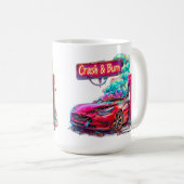 Beurs Crash & Burn, EV Elon Musk bijv. Koffiemok (Voorkant rechts)