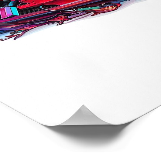 Beurs Crash & Burn, EV Elon Musk bijv. Poster (Hoek)