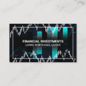 Beurs Grafiek Kandelaars | Financiën Visitekaartje (Voorkant)