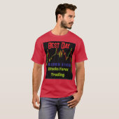 Beurs Kandelaar Grafiek Beste Daghandelaar T-shirt (Voorkant volledig)