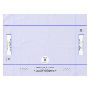 Beurs Lavendel 52 x 70 QR Code Strepen Tafelkleed