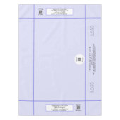 Beurs Lavendel 52 x 70 QR Code Strepen Tafelkleed (Voorkant)