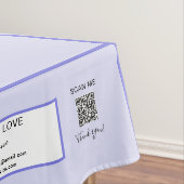 Beurs Lavendel 52 x 70 QR Code Strepen Tafelkleed (Voorbeeld)