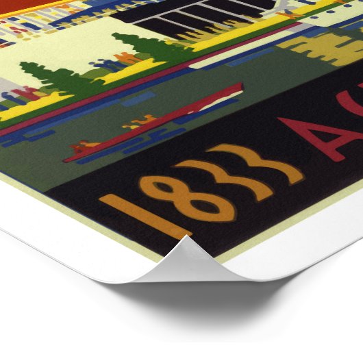  beurs van Chicago in 1933 Poster (Hoek)