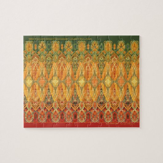 Beurs van Chicago - Louis Sullivan Legpuzzel (Horizontaal)