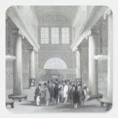 Beurs Vierkante Sticker (Voorkant)