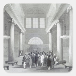 Beurs Vierkante Sticker