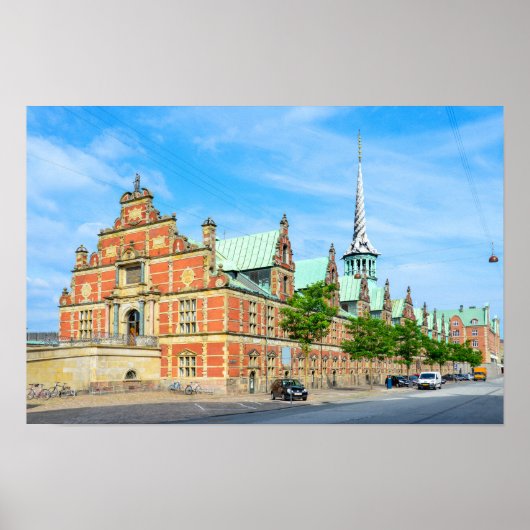 Beursgebouw, Kopenhagen, Denemarken Poster (Voorkant)