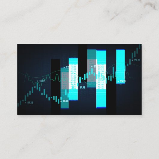 Beursgrafiek | Financieel logo Visitekaartje (Achterkant)