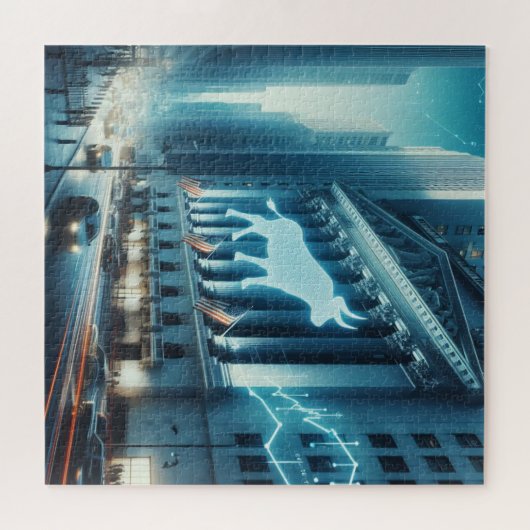 Beurshandel puzzel legpuzzel (Horizontaal)