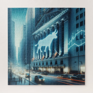 Beurshandel puzzel legpuzzel